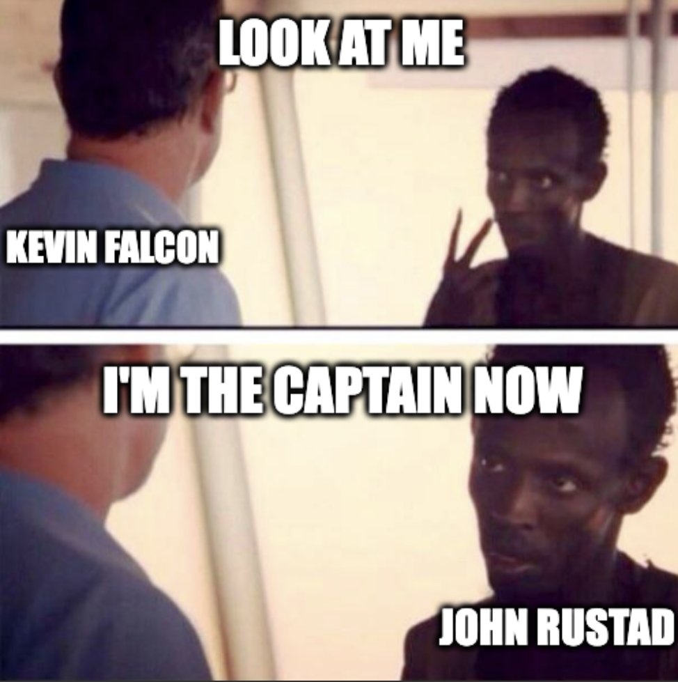 John Rustad to Kevin Falcon "Look at me" "I'm the captain now"